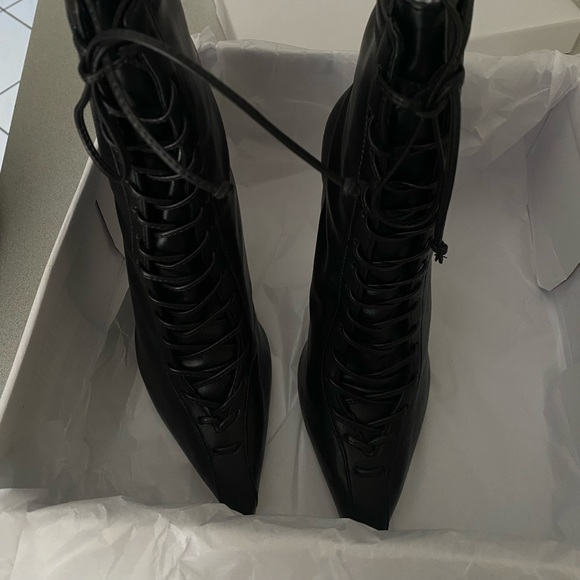 schutz tennie leather booties - schutz lace up boot - Picture 3 of 3